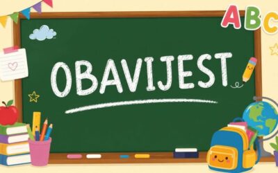 OBAVIJEST O POČETKU NASTAVNE GODINE 2026./2027.